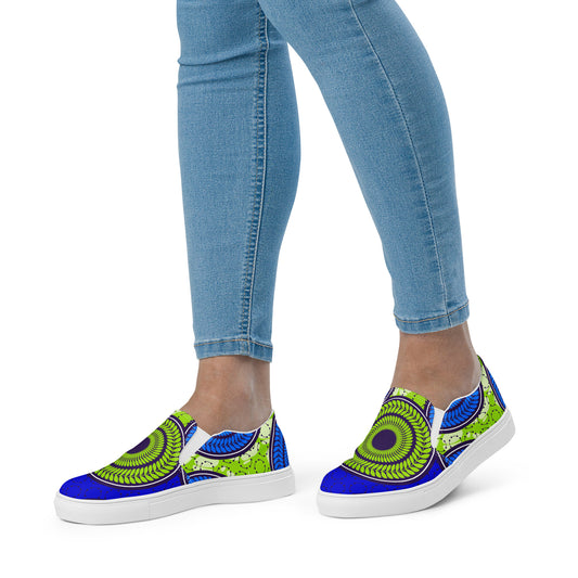 Peacock Women’s slip-on canvas shoes